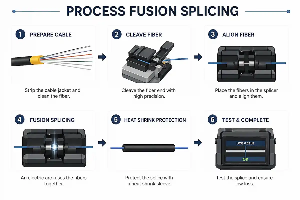 Fusion Splicing Process